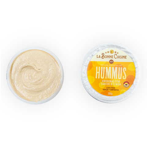 Hummus original con tahini y limón 200g - La Bonne Cuisine Dips